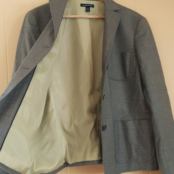 Beautifully Tailored Grey Jacket Blazer 18 from Land's End - Picture 4 of 9